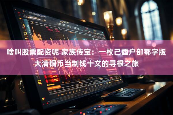 啥叫股票配资呢 家族传宝：一枚己酉户部鄂字版大清铜币当制钱十文的寻根之旅